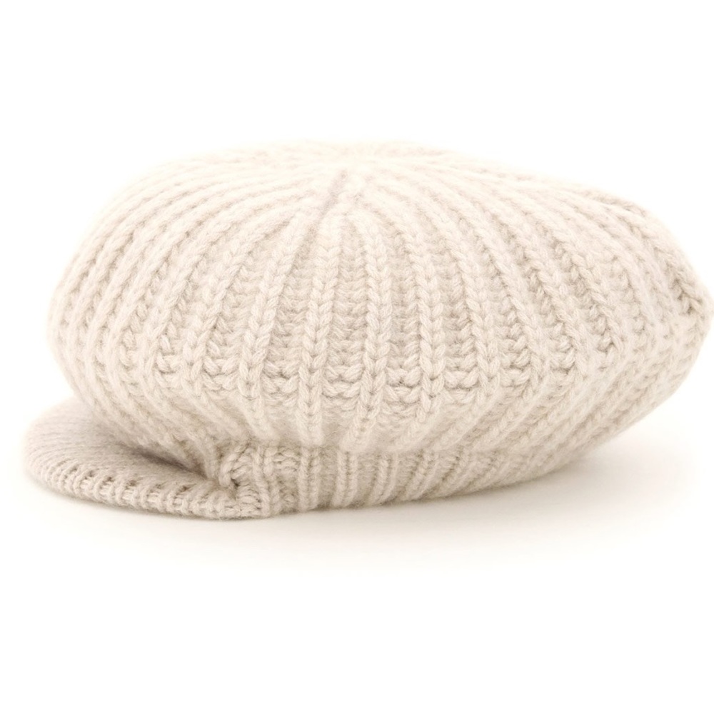 NWT MaxMara 100% Cashmere Flat Cap Beret Hat